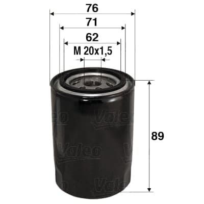 Filtro olio (VALEO 586000)