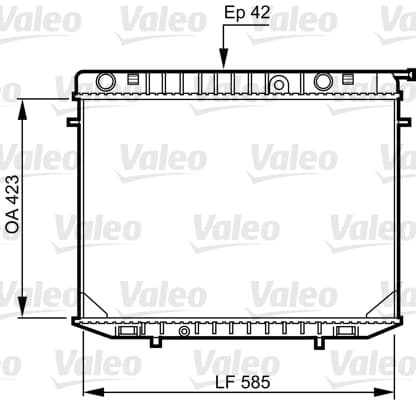Radiatore motore — VALEO 731237