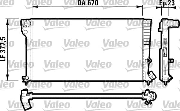 Radiatore motore — VALEO 731744