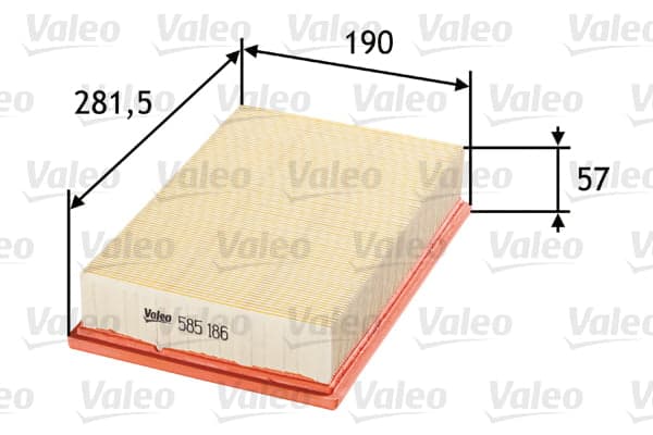 Filtro aria — VALEO 585186