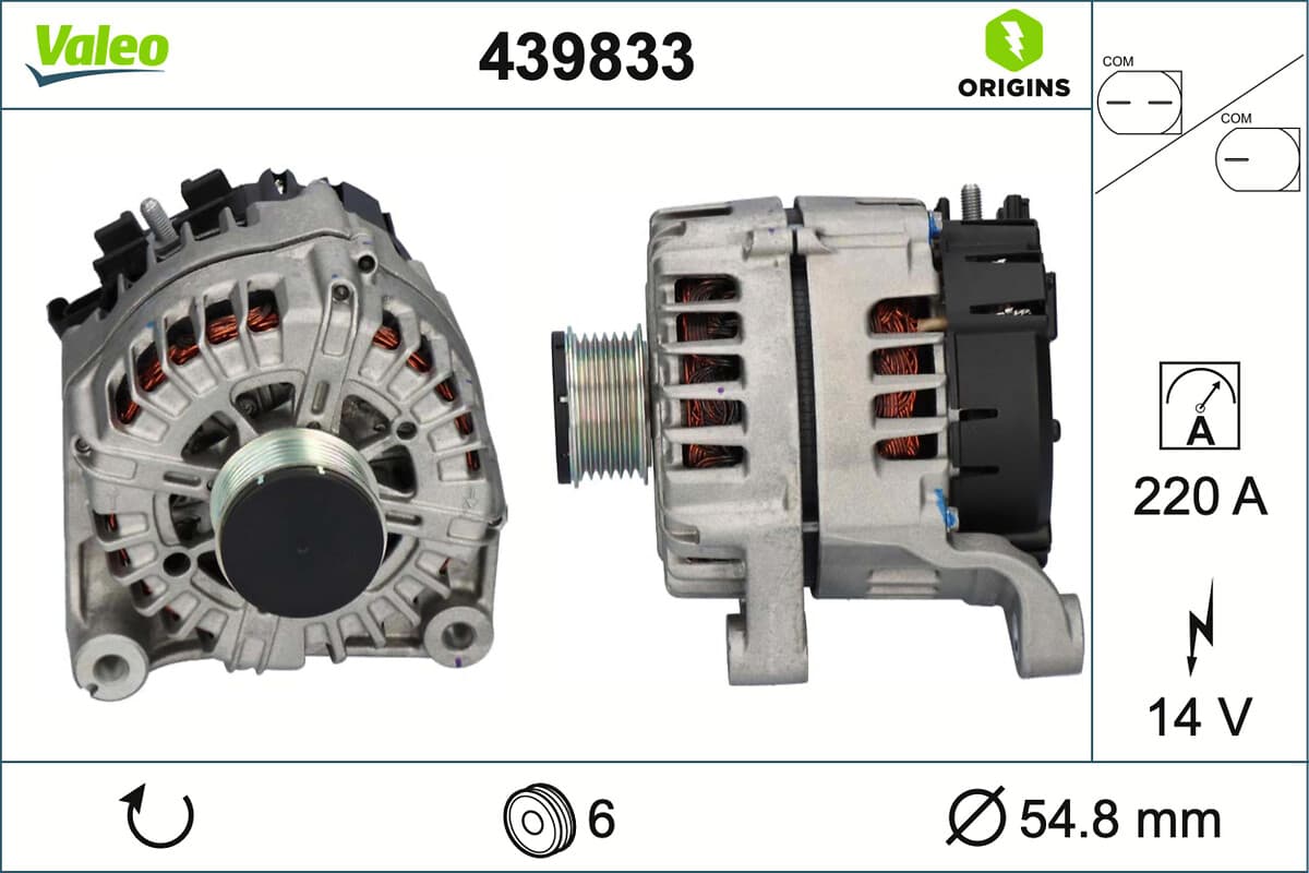Alternatore — VALEO 439833