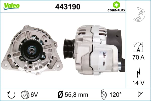 Alternatore — VALEO 443190