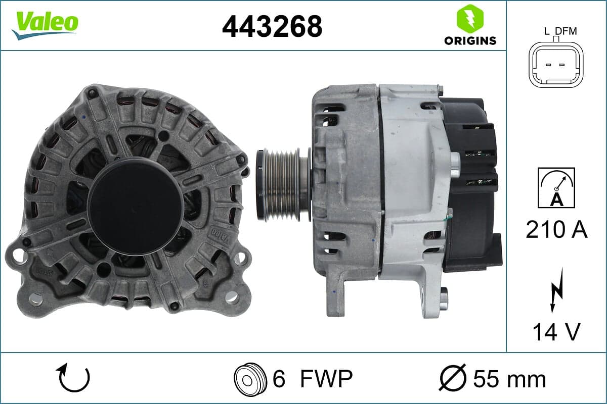 Alternatore — VALEO 443268
