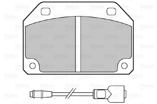 Pastiglie freno — VALEO 598592