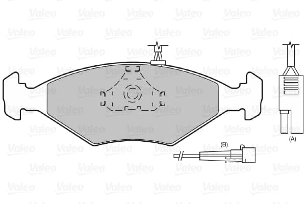 Pastiglie freno — VALEO 598271