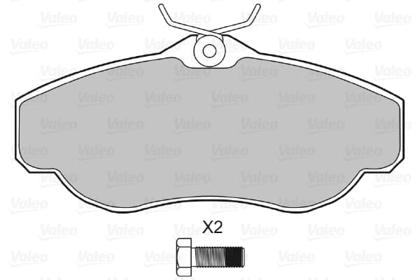 Pastiglie freno — VALEO 598441