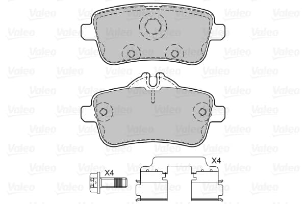 Pastiglie freno — VALEO 601341