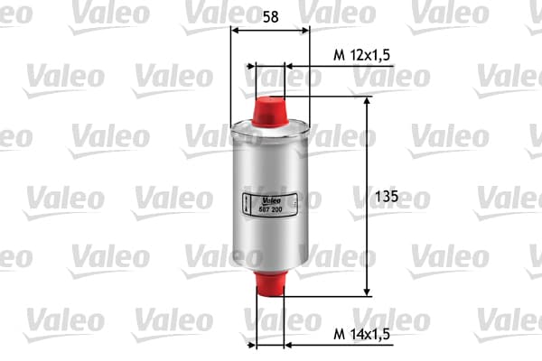 Filtro carburante — VALEO 587200
