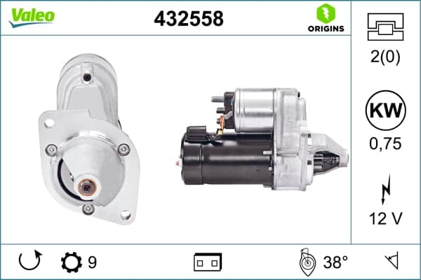 Motorino d'avviamento — VALEO 432558