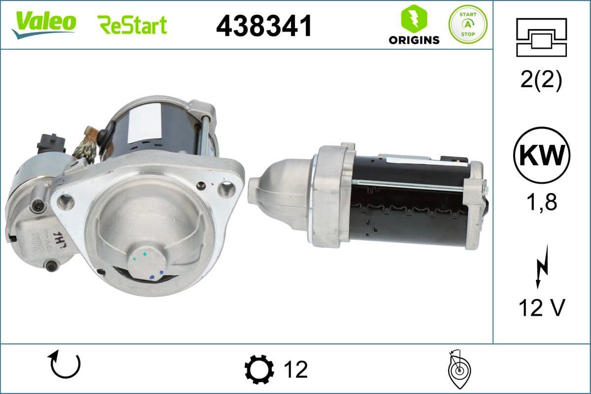 VALEO 438341 Motorino d'avviamento