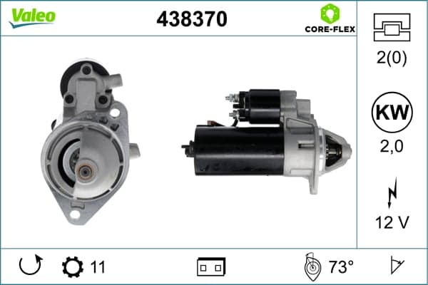 Motorino d'avviamento — VALEO 438370