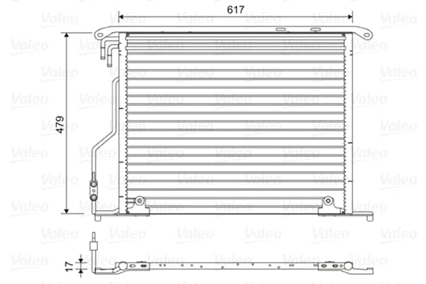 Condensatore aria condizionata — VALEO 814434