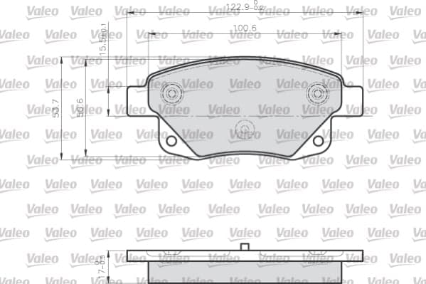 Pastiglie freno — VALEO 872486