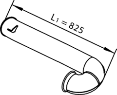 Tubo gas scarico — DINEX 21632