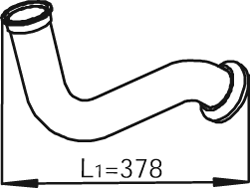 Tubo gas scarico — DINEX 22182