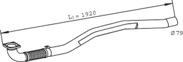 DINEX 29015 Tubo gas scarico