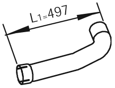 Tubo gas scarico — DINEX 47276