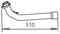 DINEX 48155 Tubo gas scarico
