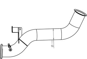 DINEX 48165 Tubo gas scarico