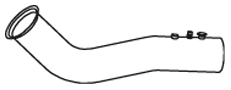 Tubo gas scarico — DINEX 48170
