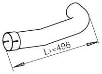 DINEX 48202 Tubo gas scarico