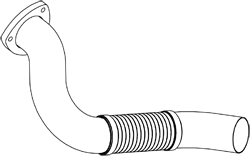 Tubo gas scarico — DINEX 48293