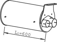 DINEX 49397 Silenziatore centrale