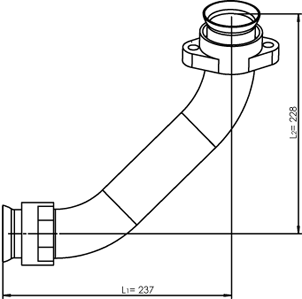 DINEX 53174 Tubo gas scarico