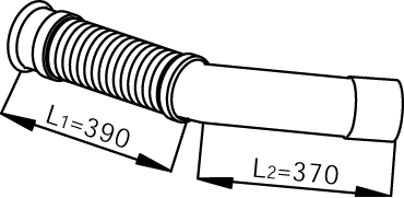 Tubo gas scarico — DINEX 53252