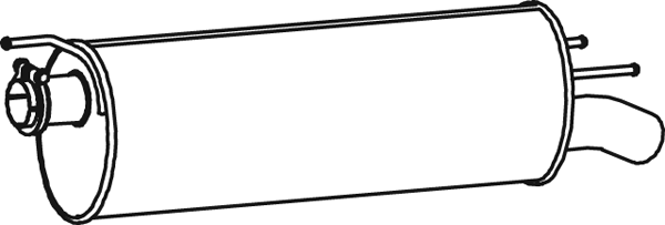 DINEX 62311 Silenziatore posteriore