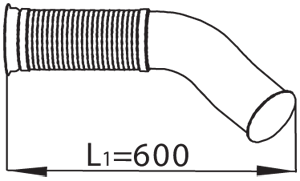 Tubo gas scarico — DINEX 68090