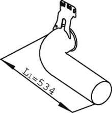 DINEX 68716 Tubo gas scarico