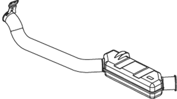 DINEX 68720 Silenziatore posteriore