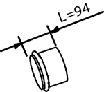 Tubo gas scarico — DINEX 80780