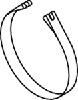 Pezzo per fissaggio, Imp. gas scarico — DINEX 80927