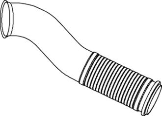 Tubo gas scarico — DINEX 82235