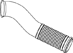 Tubo gas scarico — DINEX 82251