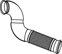 DINEX 82252 Tubo gas scarico