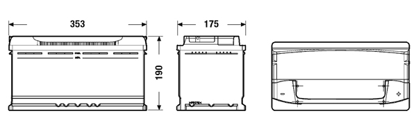 Batteria auto — EXIDE EA1000