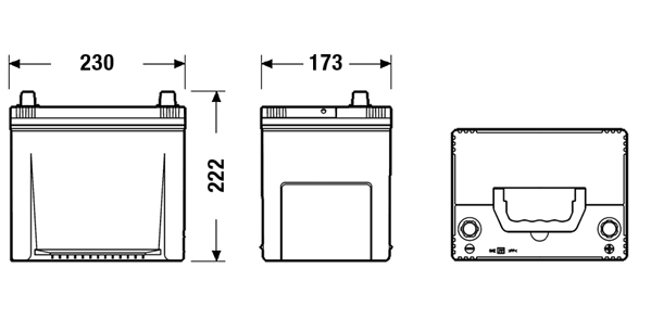 Batteria auto — EXIDE EA654