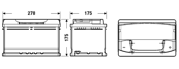 Batteria auto — EXIDE EA722