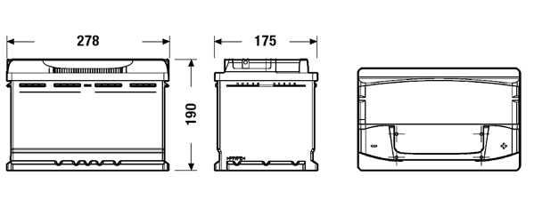 Batteria auto — EXIDE EA770