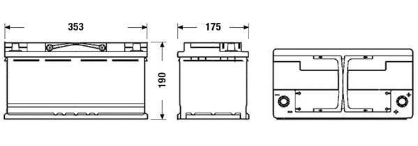 Batteria auto — EXIDE EL1000