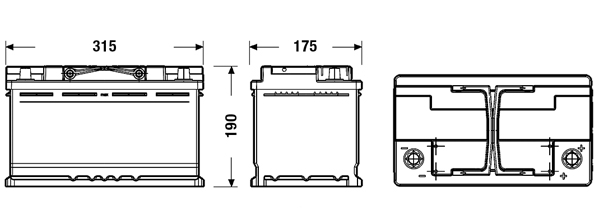 Batteria auto — EXIDE EL800