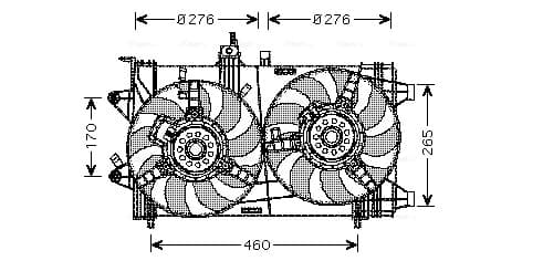 Ventilatore radiatore — AVA Clever Choice FT7561