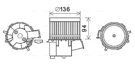 Ventilatore abitacolo — AVA Clever Choice FT8435