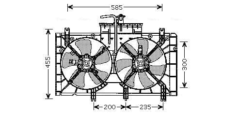 Ventilatore radiatore — AVA Clever Choice MZ7537
