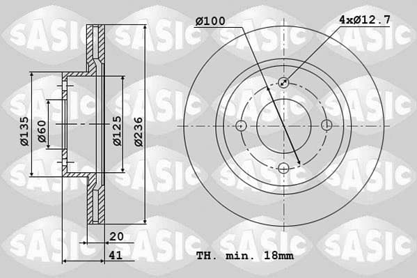 SASIC 6106295 Dischi freno