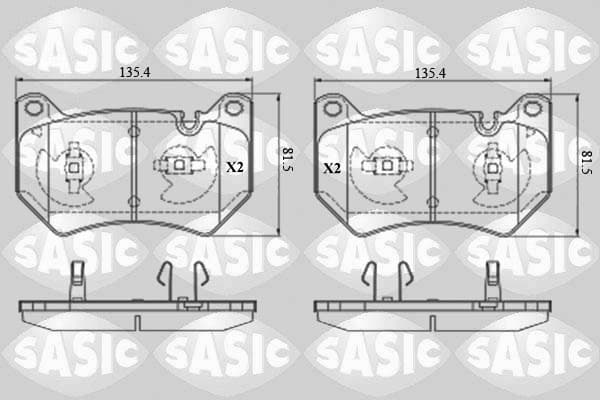 Brake pad set image