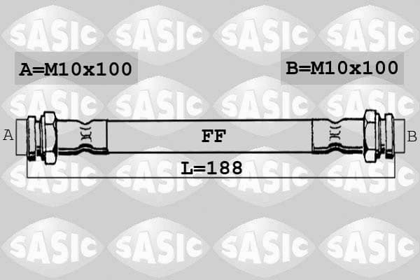 Tubo flessibile freno — SASIC 6606028